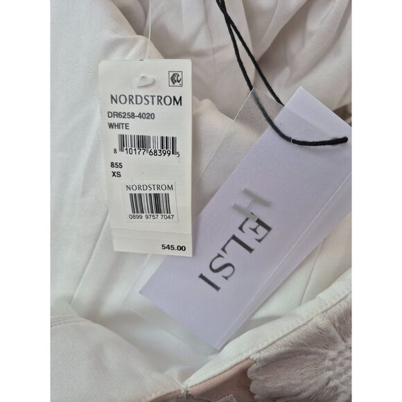 Helsi Women's White Ellen Flower Appliqué Long Sleeve Minidress Size Extra Small - Picture 5 of 6